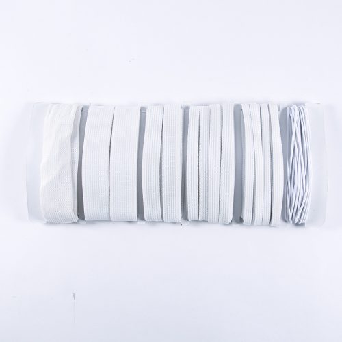 Assorted White Elastics 6 Different Types