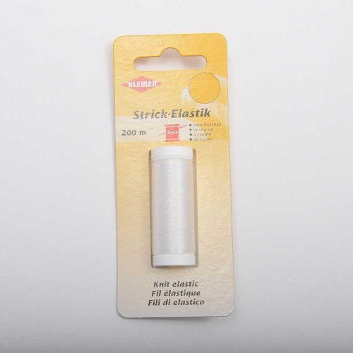 Knit elastic 20m White