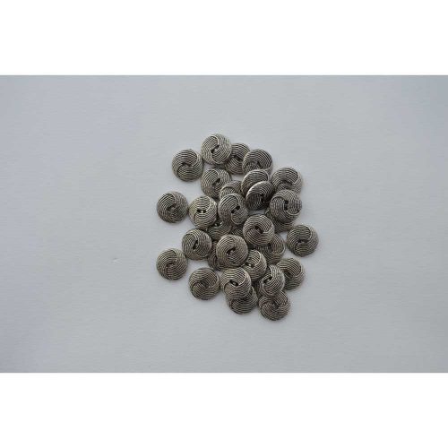 Buttons - Silver Patterned Button