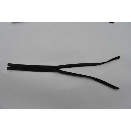 Black Concealed/Invisible Zip - 40cm - 5pcs