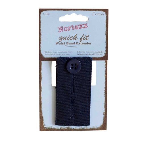 Nortexx Quick Fit Waist Button Extender, Navy