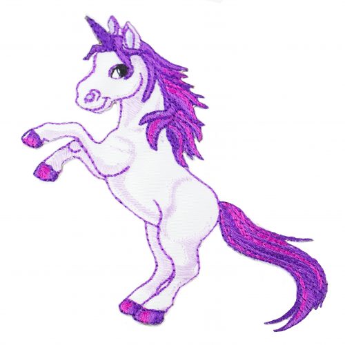Kleiber Iron On Purple Unicorn