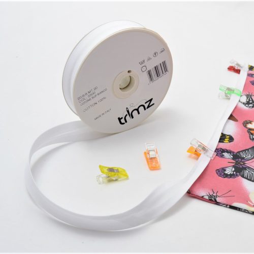Premier Quality White Bias Binding 20/10/10mm